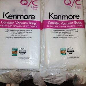 Kenmore Canister Vacuum Bags - White